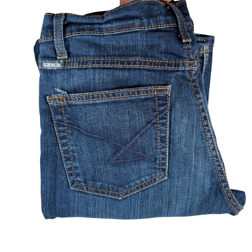 Cinch Jenna Jeans Womens 28/5 XL Blue Slim Fit Straight Leg western cute boho
